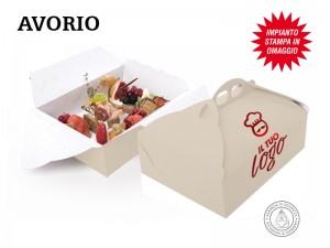 SCATOLE PORTA PASTE PERSONALIZZATE AVORIO